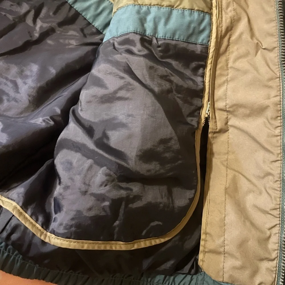 London Fog Green Winter Jacket Removable Insulation Water Resistant Size XL Long